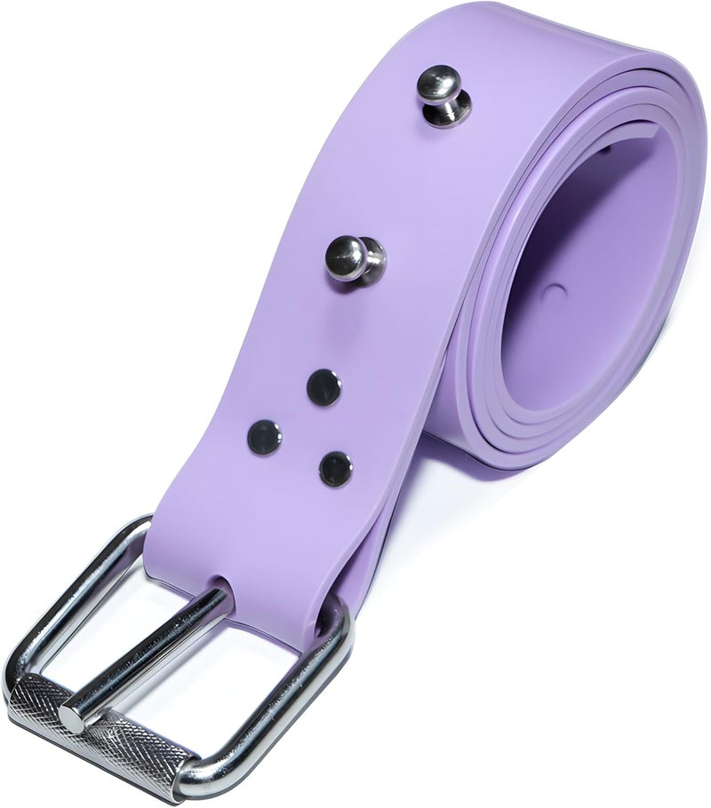 DiveTec Silicone Diving Weight Belt 54" (138cm) with Detachable Stainless Steel Fastening Studs – Ideal for Freediving & Spearfishing - Image 1